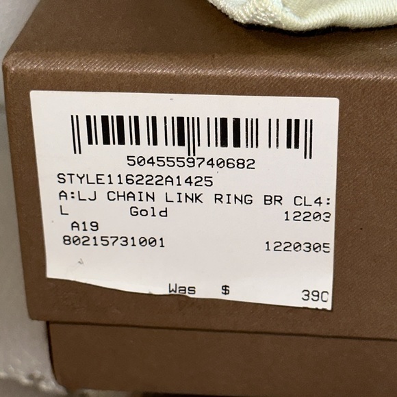 Burberry chain link ring size large - Picture 3 of 8